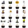 Cake Halloween Party Flag Decor With Paper Witches Castle For Event Venue Setup