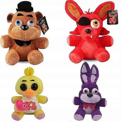 Fnaf Bonnie Foxy Chica Plüschtier 25cm 4 Stück
