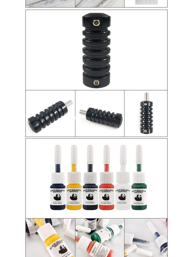 Schwarzes & Gelbes Duales Tattoo-Maschinen-Set: Ausrüstung für absolute Anfänger