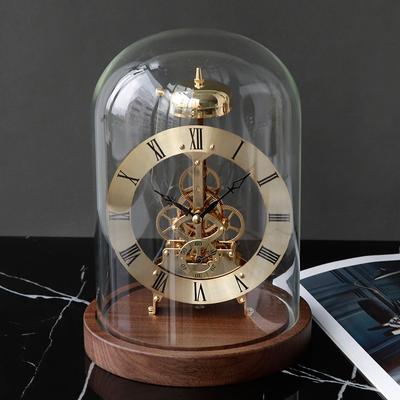 New Luxury Mechanic Metal Desk Clock Living Room Table Clock Work Office Decoration Clock Nordic Interior Bedroom Ornaments Gift