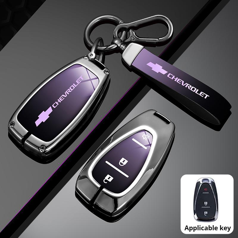 Zinc Alloy Car Flip Key Case Cover Shell Bag For Chevrolet Cruze Aveo Trax Sail Malibu Captiva Prism Spark Protector Accessories