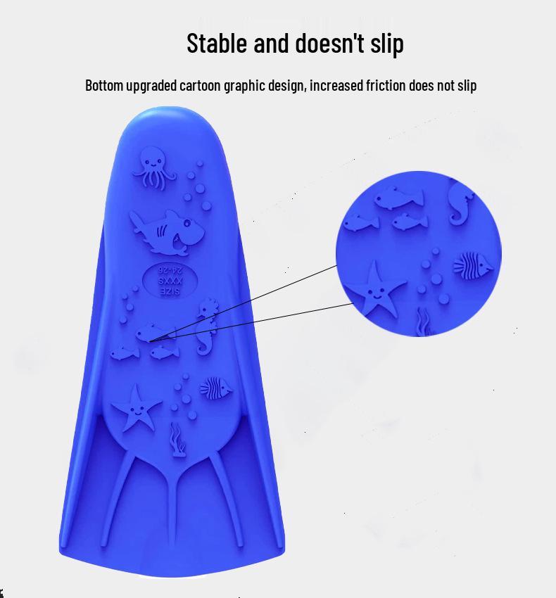 Pinne Corti Popolari in Silicone per Bambini per Nuoto e Immersioni