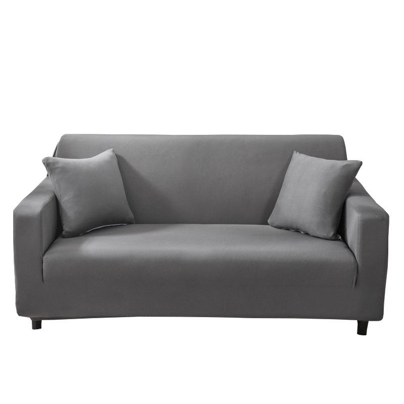 Husă de canapea Nordică dintr-o singură bucată din mătase de lapte - Pernă de culoare uni pentru toate anotimpurile