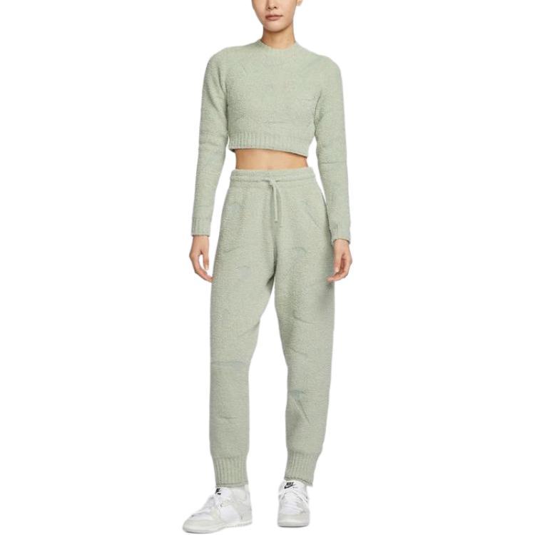 Nike Sportswear PHOENIX COZY BOUCLE Casual Pants Women's Green FZ1704-370