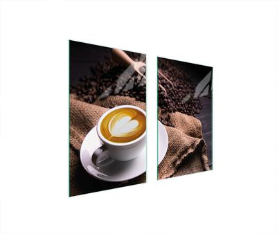 GLAS-KOCHFELD-SCHUTZPLATTE 75x52 KAFFEE