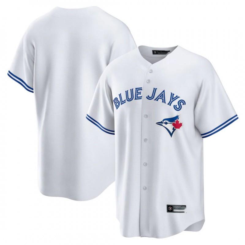 2026 Toronto Blue Jays 27 Baseball Jersey Loose Fit Button-Up Short Sleeve V-Neck Cotton Shirt Men