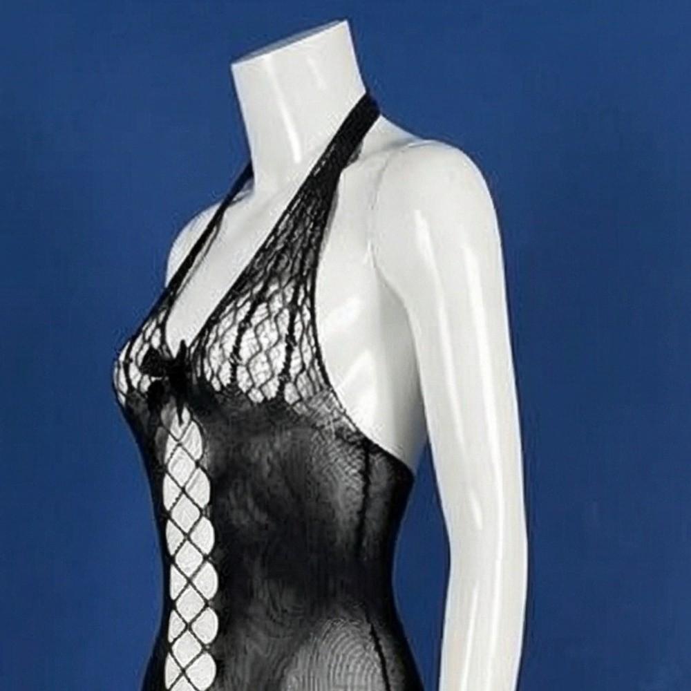 Mesh Lace Bodysuit Stocking Hollow Sleeveless Jumpsuits Lingerie Lace Camisole Nightwear Hotel