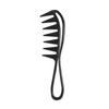 Hairdressing Candy Color Wide Tooth Comb Shark Shape Comb Retro Oil Back Hair Salon Comb Household Hollow Massage Comb Styling