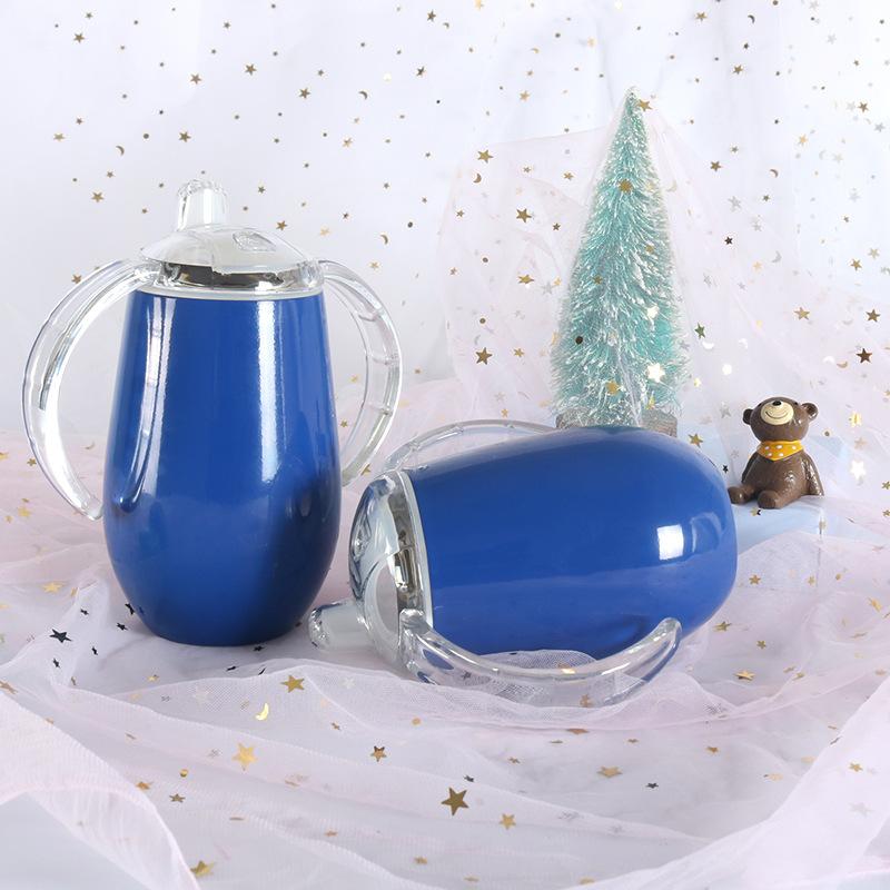 Inside and Outside Stainless Steel Thermos Cup Hot Sublimation Children's Baby Bottle Big Belly Cup Eggshell Cup Ice Bully Cup