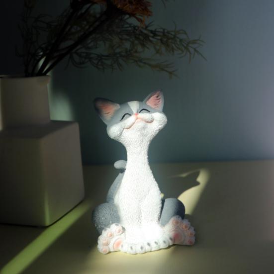 Fortune Cat Ornament Resin Material Fine Craftsmanship Cat Sculpture Wealth Symbol Decor Home Party Decoration