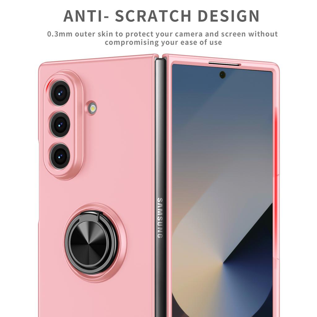 For Samsung Galaxy Z Fold 7 6 5 4 3 360° Rotatable Magnetic Ring Foldable Shockproof Phone Case