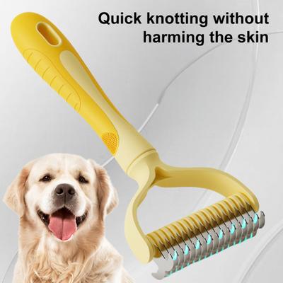 Uzun Tüylü Köpekler Kediler İçin Tüy Dökme Tarak Alt Kıl Dökülme Tırmığı