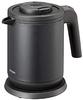 Tiger Corporation (TIGER) Electric Kettle, Stainless Steel, 0.8L, with Spill and Dry Cooking Protection, Steamless, Matte Black, PCK-A080KM