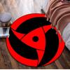1Pc Sharingan Circular Print Rug - home decoration Carpet For Living Room Bedroom Flooring Computer Chair Area Rug