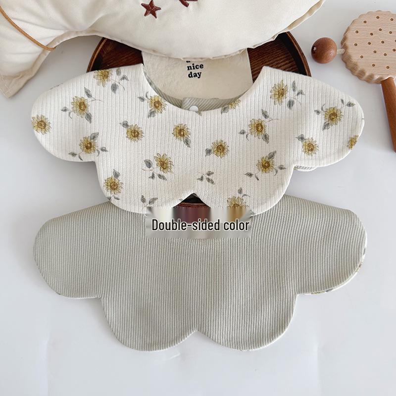 Storyme Double-Sided Korean Baby Drool Bib With Side Label, Suitable for 0-2 Years