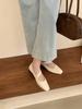 2025 New Slip-On Outdoor Casual Comfort Basic Shoes On Heel Retro Mary Jane Daily Loafers Mules Women Roman Low Heel Ballet Shoe