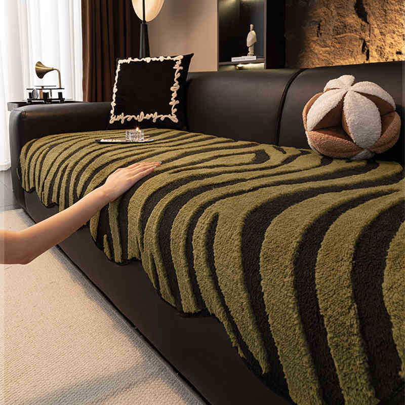 Winter Plush Sofa Cushion Non-Slip Sofa Seat Cushion Advanced Sense  New Sofa Cover Sofa Cover Cover Cloth Towel