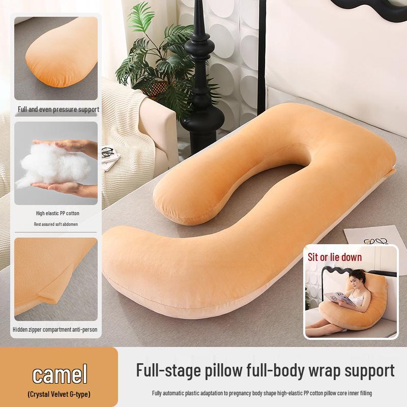 Pregnancy Support Pillow: G, U & L Shapes for Side Sleeping & Back Support