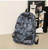 School Bag Men's Fashion Trend Middle School Students Junior High School Students High School Students Large Capacity Canvas Girls Backpack Backpack