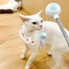 Cat Toy Interactive Funny Tassel Feather Stick Pet Toys For Kitten Colored Stretchable Cat Playing Teaser Wand Toy Self Play