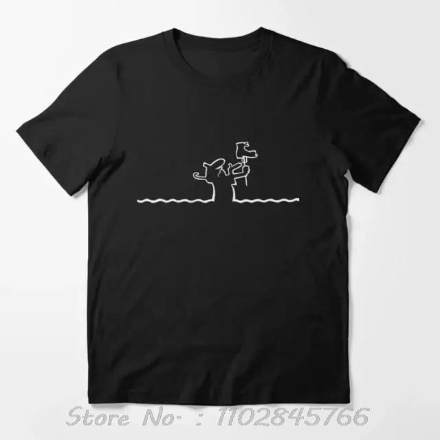 La Linea The Line Osvaldo Cavandoli TV Cotton Tshirt Fashion Unisex Tops Tees Casual Oversized Tshirt Mens Clothes Streetwear S