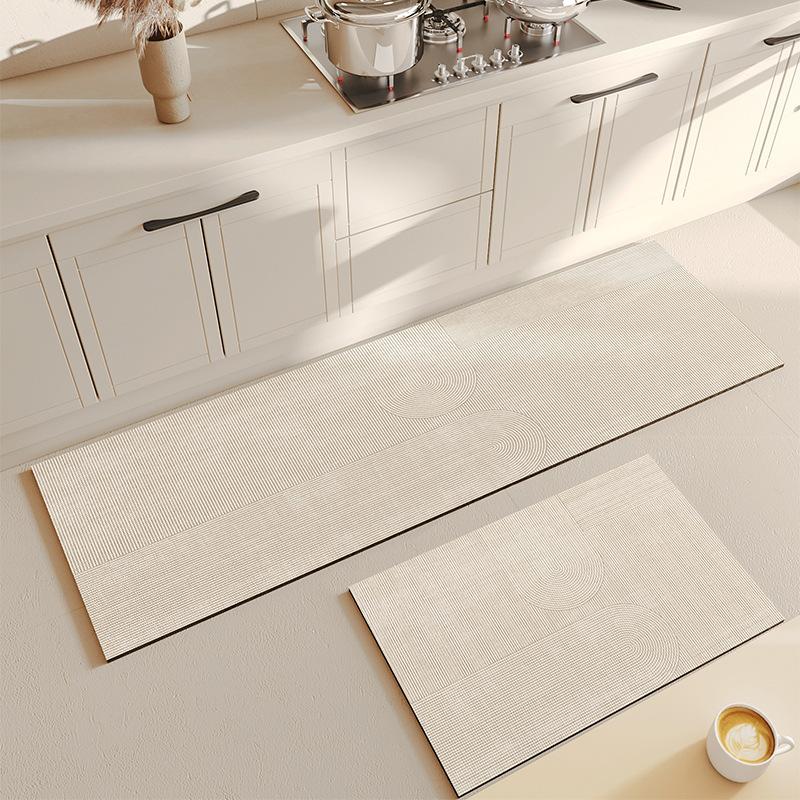 Non-slip Floor Mats Diatomite Kitchen Rug Absorbent Drying Mats Long Carpets Entrance Doormat Kitchen Carpet Foot Pad Home Decor