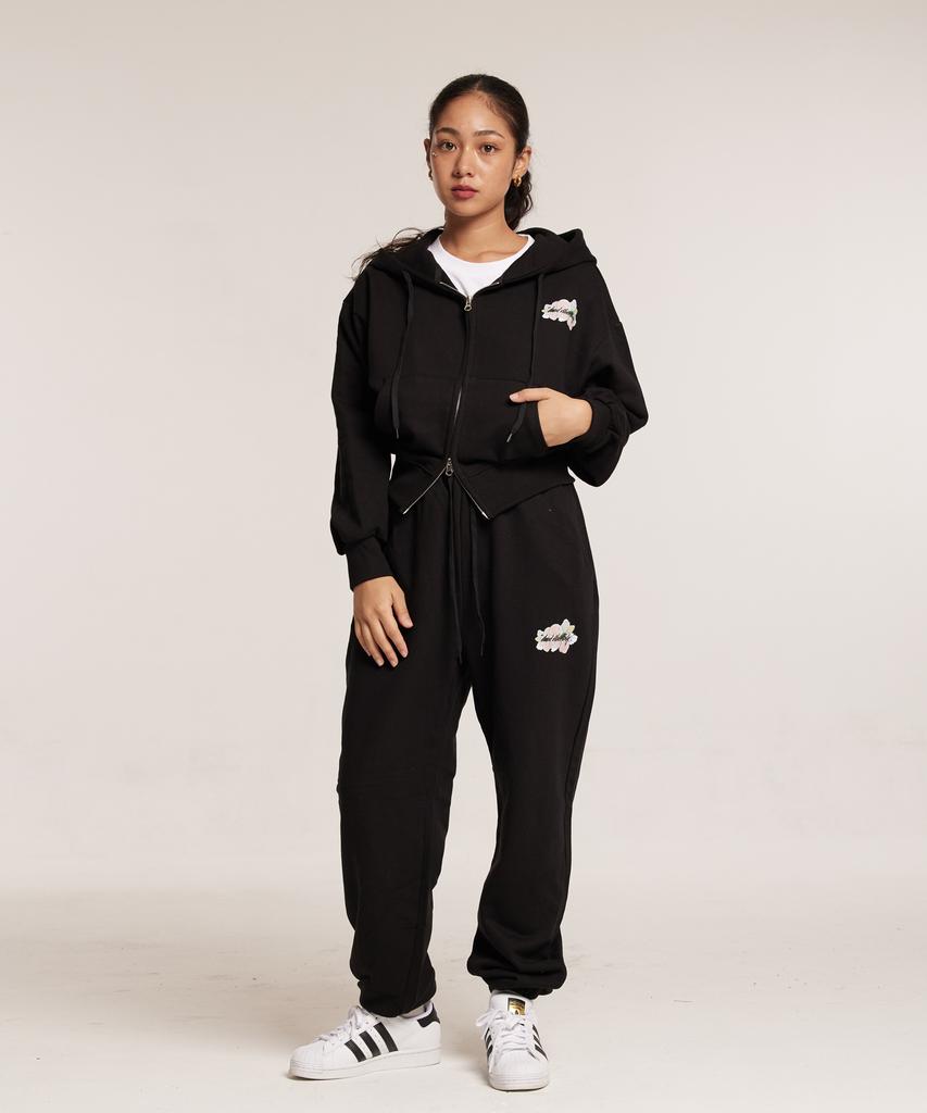 CREAM SODA LAB Good Vibe Jogger Pants Black Green