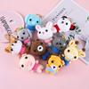 Funny Animal Doll Series Crochet Keychain Creative Knitting Animal Doll Keyrings For Bag Pendant Cute Puppy Knitted Car Keyrings