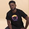Vinyl Sunset T-Shirt – Retro Palm Tree Record Shirt – DJ Unisex Graphic Tee for Music Lovers, Summer Vibes & Festival Style