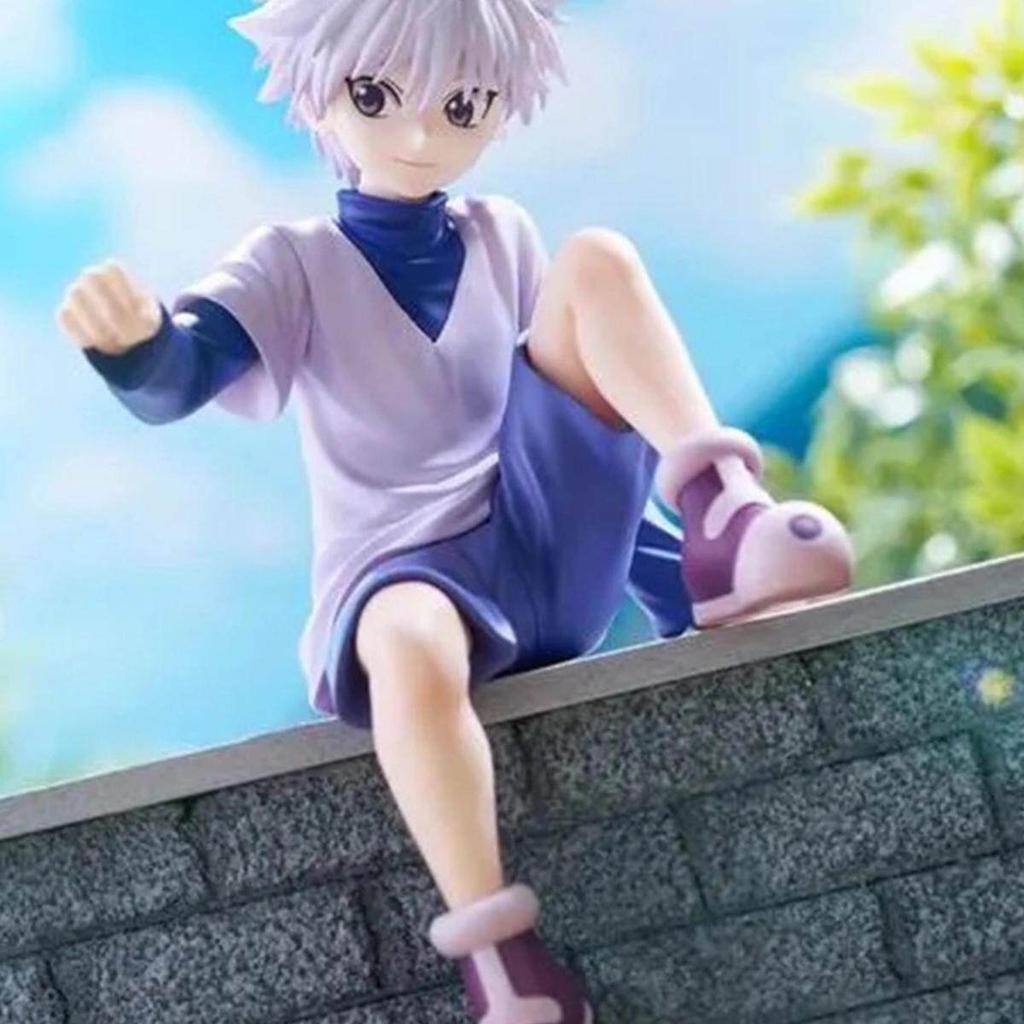 Anime Hunter x Hunter Noodle Stopper Figure, Killua Zoldyck & Gon Freecss, Desktop Decoration Model, High Quality