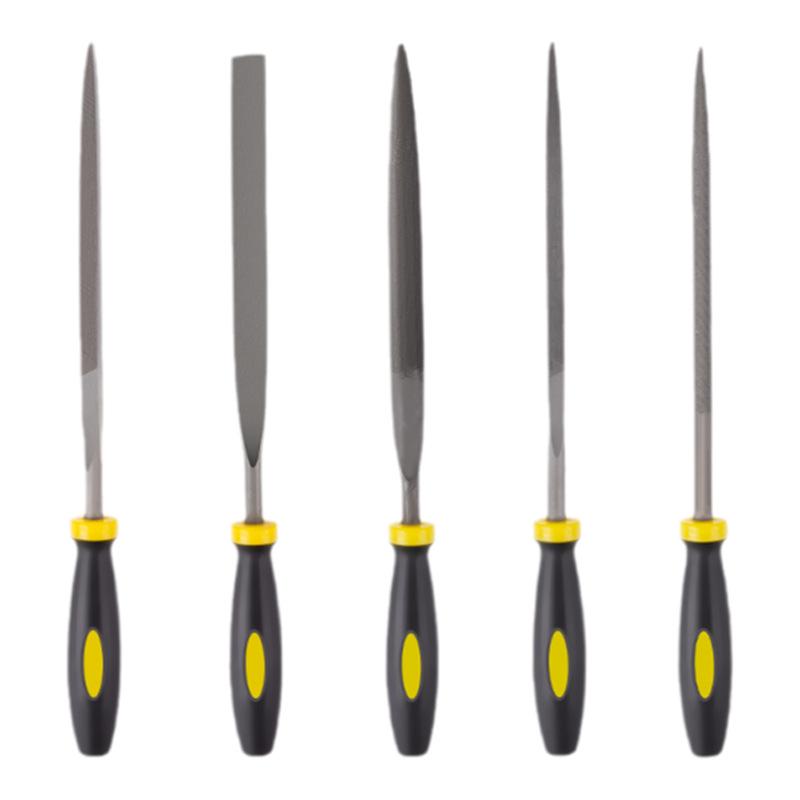 Assorted Small Steel File Set: Triangular Rasp Hand Files for Woodworking