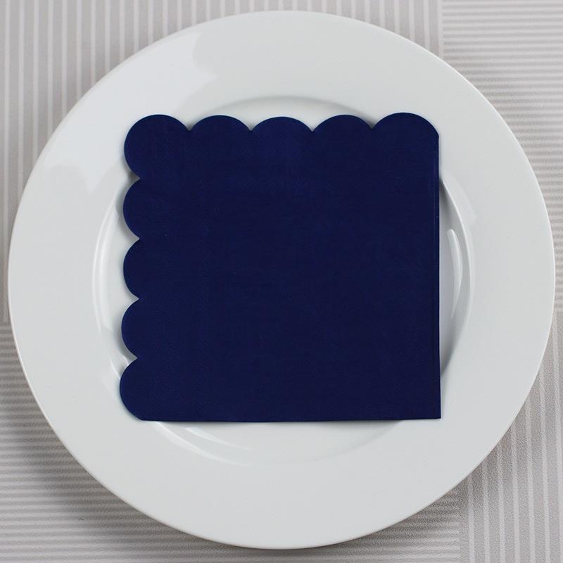 20pcs/pack 25x25cm Solid Color Lace Paper Disposable Napkins Cocktail Dinner Wedding Birthday Xmas Party Decoration