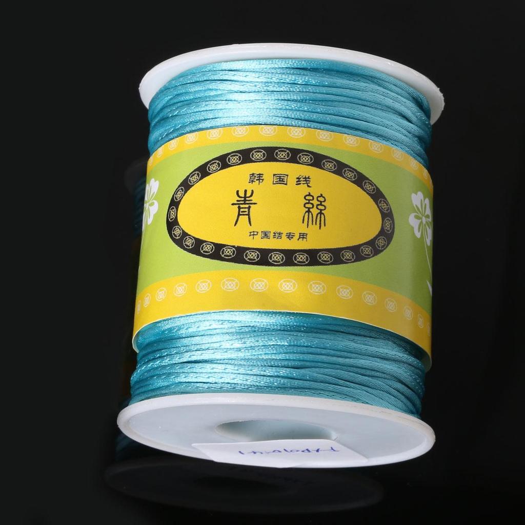 70Meter Korean Silk Cord Thread Knot China Bow Beading Bracelet Braided DIY Jewelry