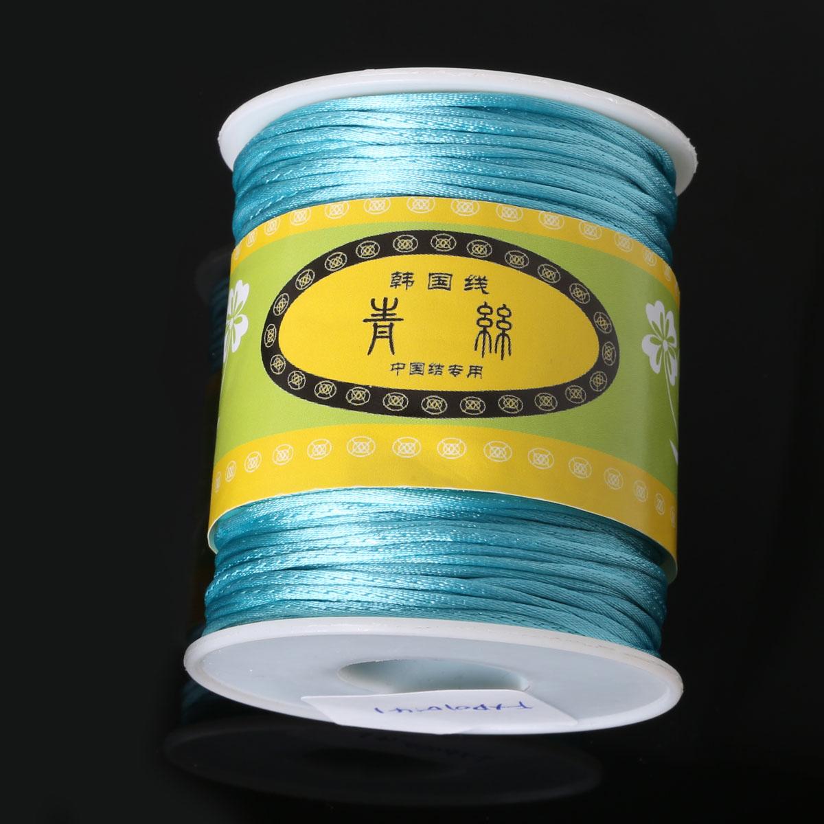 

70 метров Корейский шелковый шнур нить узел Китайский бант бисероплетение браслет плетеный DIY ювелирные изделия 08