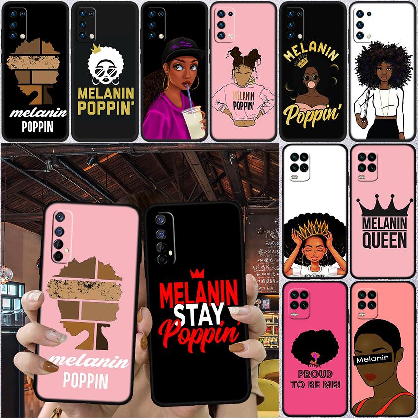 BH34 Melanin Black People Afro Girls Case for Samsung A11 A12 A13 A15 A52S A53 A55 A56 A70 A71 A72 A73 F06 F16 F56 S10 Plus S10e