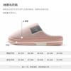 Cotton slippers men's bag head autumn and winter indoor home couple simple solid color thick bottom plush new thermal slippers