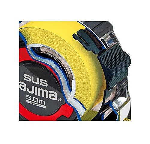 Tajima Convex Thick Stainless Steel Tape 5m x 25mm Thick Cef G Stainless Lock Double Mag 25 GASFGSLWM25-50