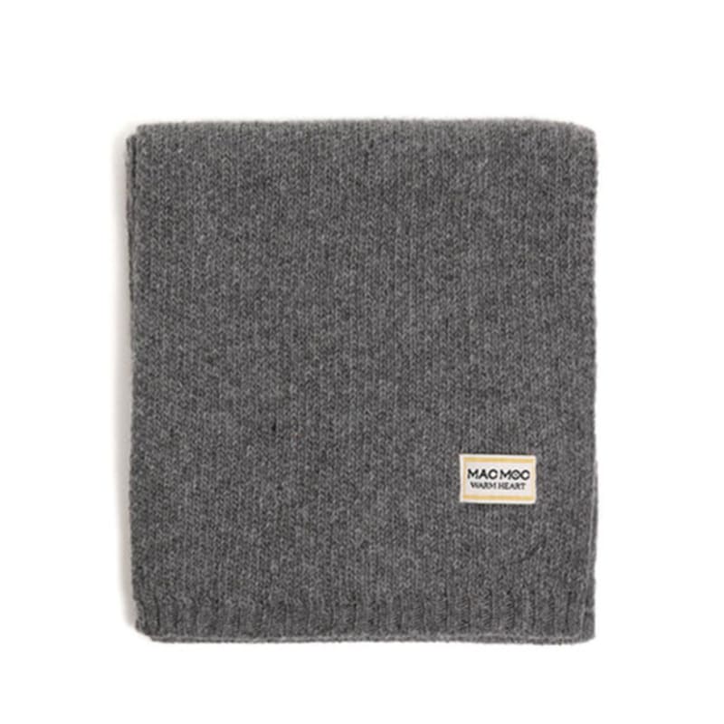 MAC MOC Dull Dull Soft Wool Knit Logo Muffler_6 colors