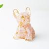 Modern Resin Dog Decor With Blue Lace Agate And Carnelian For Living Room Or Office Space