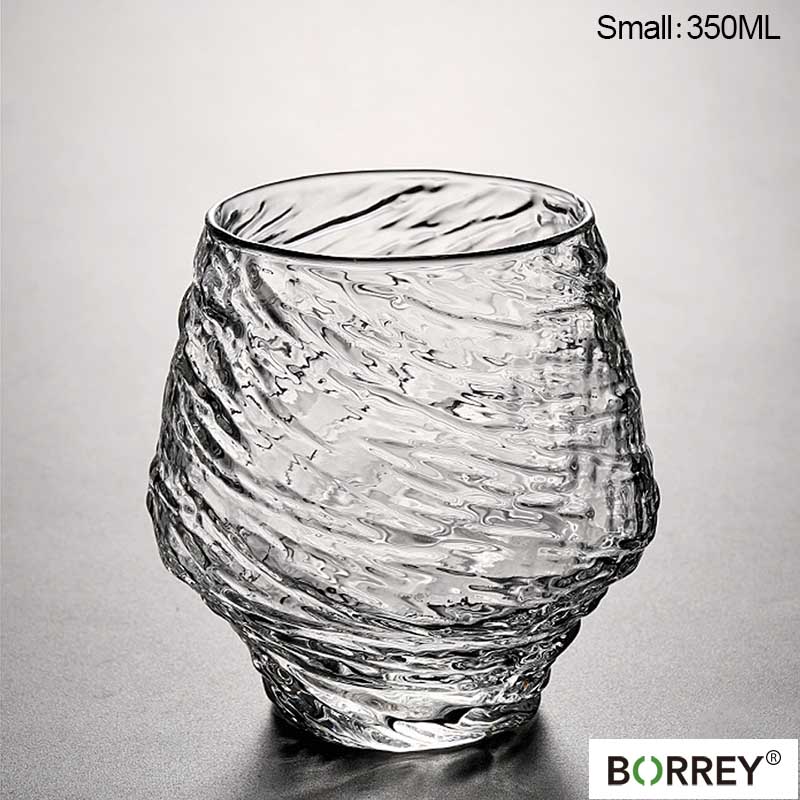 

BORREY 500 мл стеклянная чашка с молотком для кофе, чая, кружка для холодных напитков, молоко, пиво, фруктовый сок и бокалы для вина, стакан для виски, водки Small 350ML