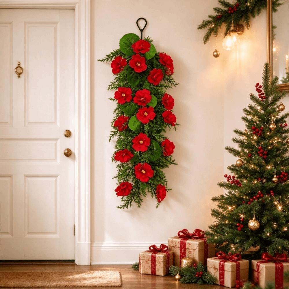 Vine Decoration Xmas Artificial Flower Vine Christmas Fake Plants Vine Wedding Decorative