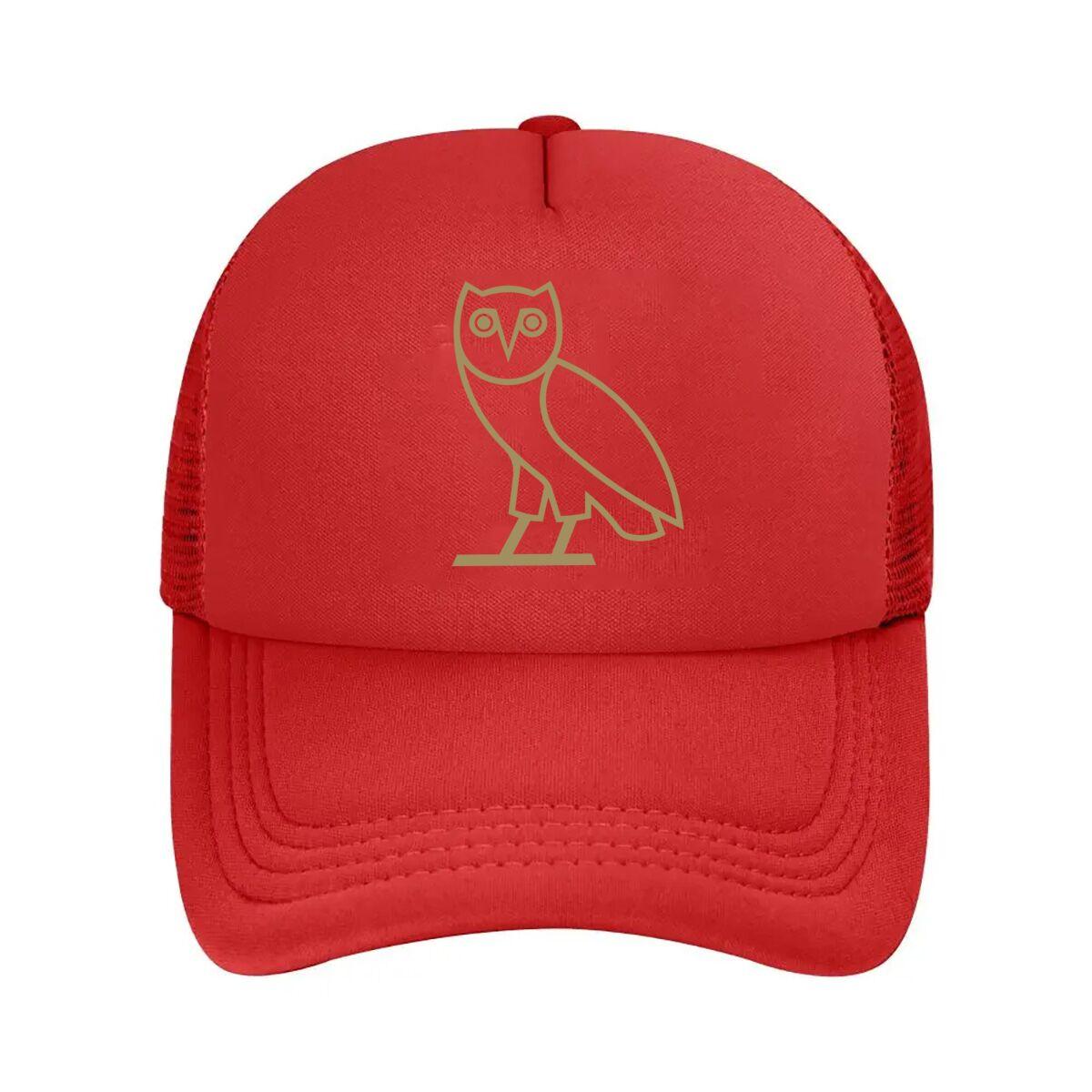 Owl Silhouette Nature - Inspired, Nocturnal Bird Design Mesh Baseball Cap One Size