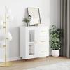 VidaXL Buffet White Glossy 69.5x34x90 Cm Engineered Wood 828022