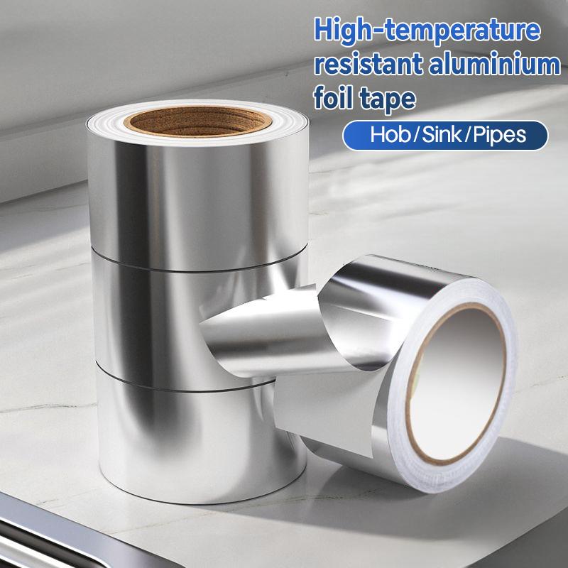 Self Adhesive Aluminum Foil Tape Waterproof Oil Proof and Mold Resistant for Kitchen Bathroom Countertop and Pipe Sealing
