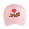 Cute Dachshund Dog with Balloon Cap Summer Woman Man Baseball Cap Adjustable with Curved Brim Duckbill Cap Protection Sun Hats