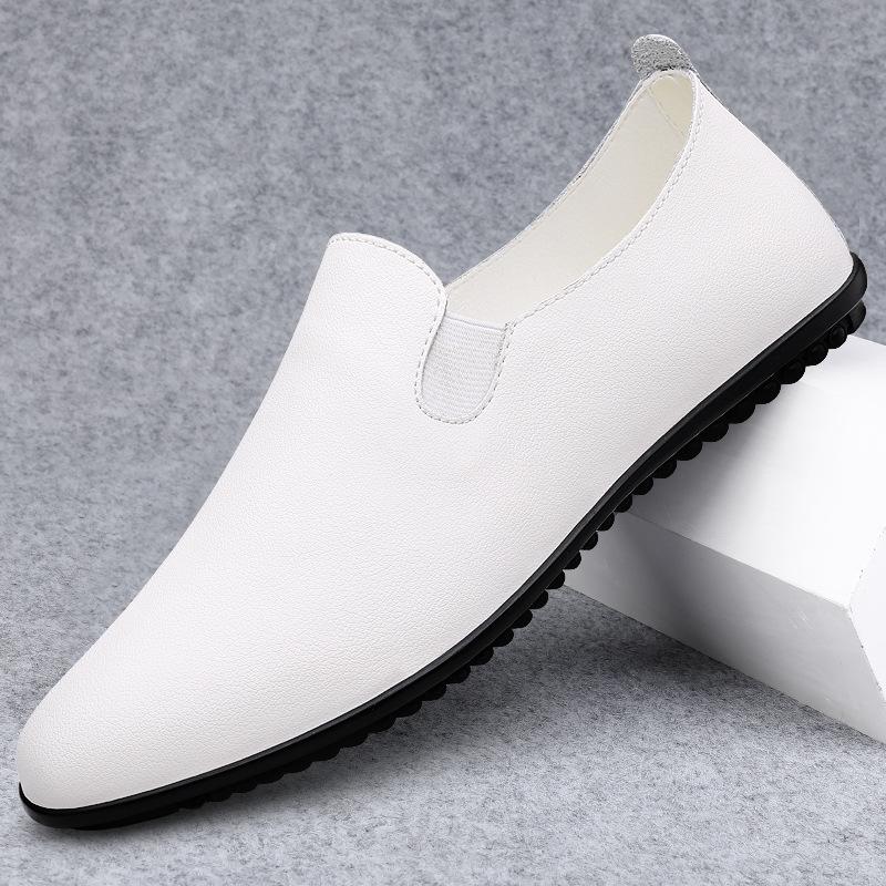 567 Men'S One-Pedal Lazy Small Leather Shoes Spring And Summer Low-Top Feet Cowhide Flat Shoes Casual Shoes Single Shoes