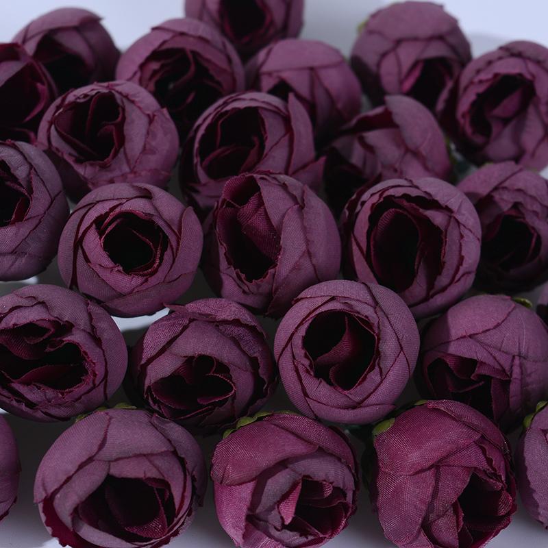 20Pcs 3cm Silk Roses Artificial Flowers Home Decor Summer Wedding Decoration Fake Flowers Bride Carfts Wreath Gifts Accessories