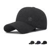 Hat Men's Winter Warm Cap Middle-Aged and Elderly Velvet Thick Cotton Cap Outdoor Ear Protection Baseball Cap