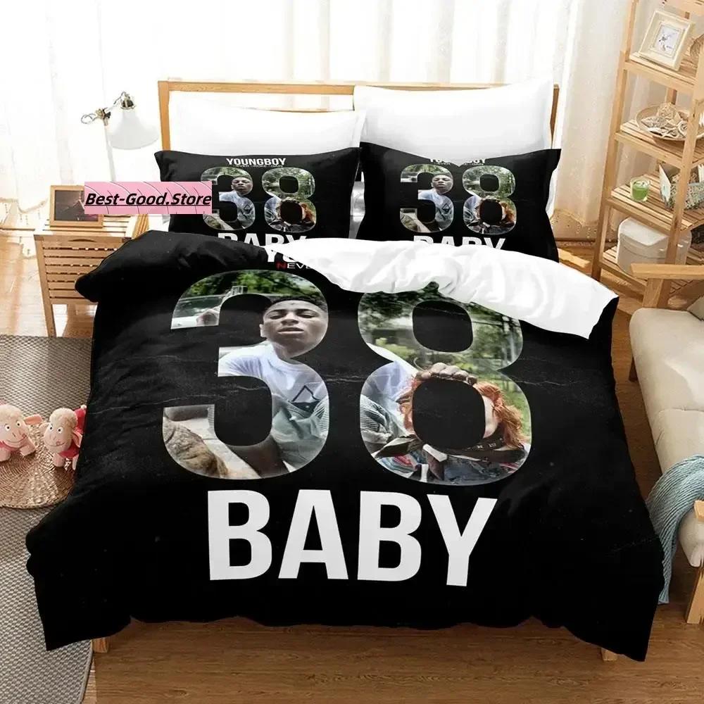 Rap YoungBoy Never Broke Again Beding Set Single Twin Print With Pilowcase Bed Soft Duvet Cover Single Double Quen Super King-Sized Dimensionsd