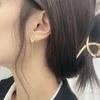 Sweet Sister Butterfly Fringed Earrings Personalized Small Broken Diamond Zircon Stud Earrings Temperament Long Ins Wind Round Bead Chain Earrings